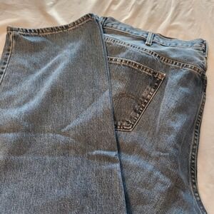 Mens Levi's 550 Relaxed Fit Jeans‎ Light Wash Denim Blue Size 46x30